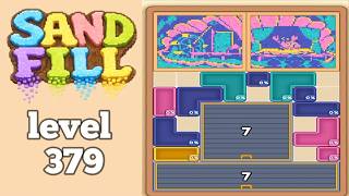 Sand Fill: Block Puzzle level 379 gameplay walkthrough solution 