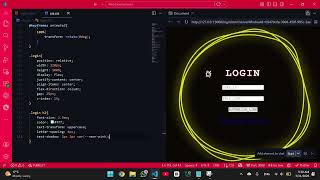 Futuristic Login Page Design ✨ | Pure HTML CSS (No JS)