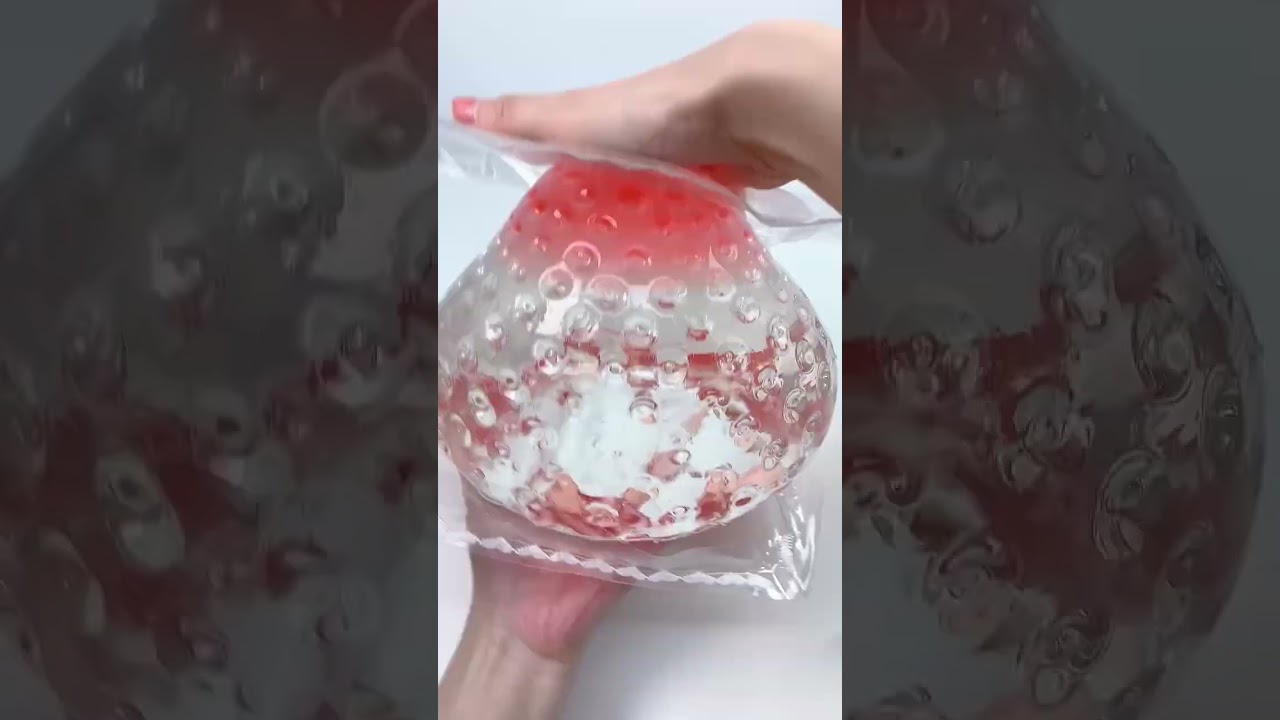 FUFUSQUISHY ASMR 🍓🍓 2100g GiantCrystal Red&Pink Strawberry