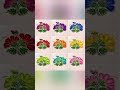 Beautiful flower rangoli design in 9 shades ❤️🫶❤️ #rangoli #easyrangoli #beautifulrangoli #trending