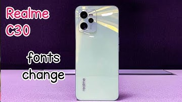 Font Setting In Realme C30, Font Size Change In Realme C30, How To Change Font Style In Realme C30