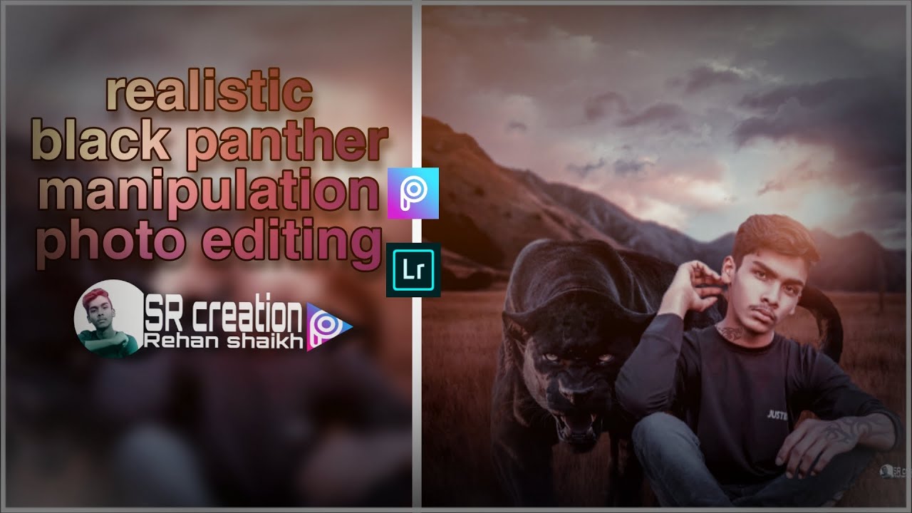 Black Panther viral Photo Editing in Picsart & lightroom|| black panther manipulation | SR. CREATION