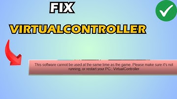 FIx EA FC 26 Error This Software Cannot Be Used At The Same Time As Game VirtualController