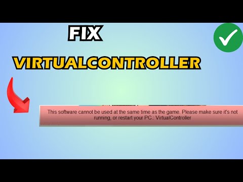 FIx EA FC 26 Error This Software Cannot Be Used At The Same Time As Game VirtualController