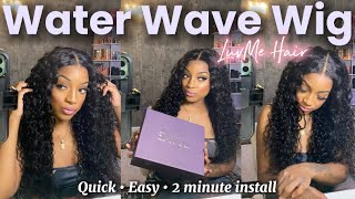 The QUICKEST Wig Install Ever! | LuvMe Hair Water Wave Wig 
