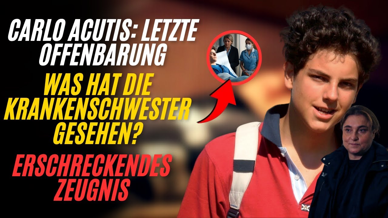 „Ich habe etwas Unerklärliches gesehen. Carlo Acutis‘ Krankenschwester enthüllt letzte Momente