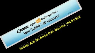 Amazon App Quiz Answers | 6 February 2018 screenshot 4