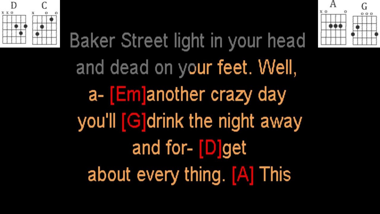 Baker Street by Gerry Rafferty guitar play along. - YouTube