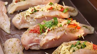Сочная КУРИНАЯ грудка. ФАРШИРОВАННОЕ блюдо и на обед, и на праздничный стол. Сочная КУРИНАЯ грудка. ФАРШИРОВАННОЕ блюдо и на обед, и на праздничный стол.