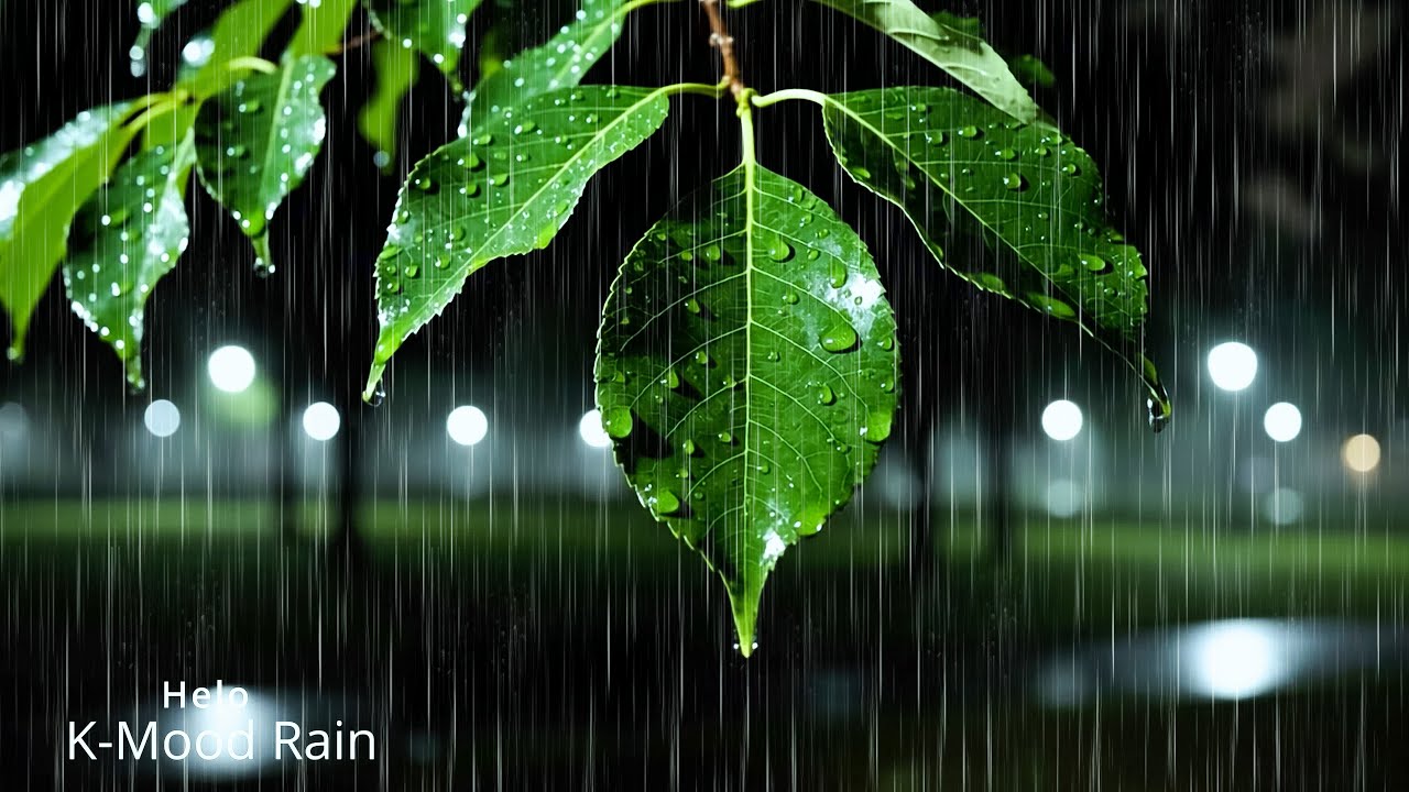 End Your Sleepless Nights Tonight | Heavy Rain on Night Road | ASMR Nature Rain to Sleep Deeply
