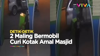 CCTV Pencurian 2 Kotak Amal di Masjid, Aksi Pelaku Mulus Banget