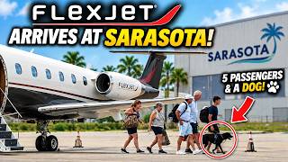 Flexjet Arrives at Sarasota with 5 Passengers & a Dog! 🐕✈️