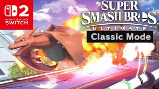 Super Smash Bros. Ultimate Switch 2 - Charizard Classic Mode 4K 60Fps