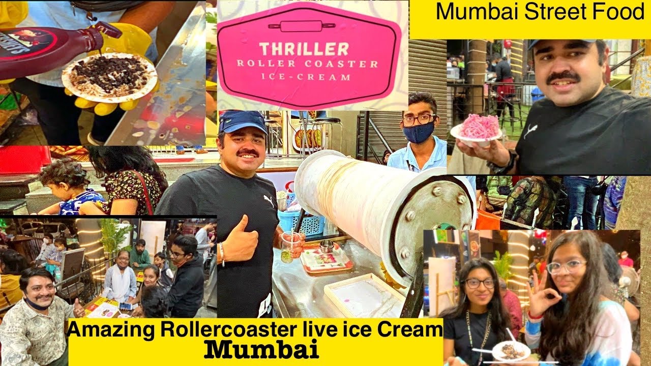 Amazing ROLLER COASTER ICE CREAM MAKING IN MUMBAI MUMBAI STREET FOOD