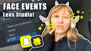 Face Events for engaging Snapchat AR lenses + Bonus blink event! || Beginner friendly tutorial screenshot 5
