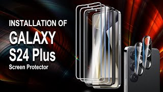 Samsung Galaxy S24 Plus Tempered Glass Screen Protector Installation Video | AACL