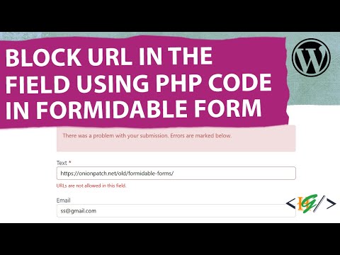 How to Prevent URL in Text Field Using PHP Snippet in Formidable Form in WordPress | No URLs