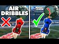 The CORRECT Way to AIR DRIBBLE in Rocket League (How to Air Dribble Tutorial)