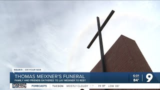 Professor Thomas Meixner's wife and sons give heartfelt speeches at his funeral