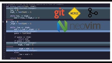 RESOLVE GIT MERGE CONFLICTS - NEOVIM (like VS Code)