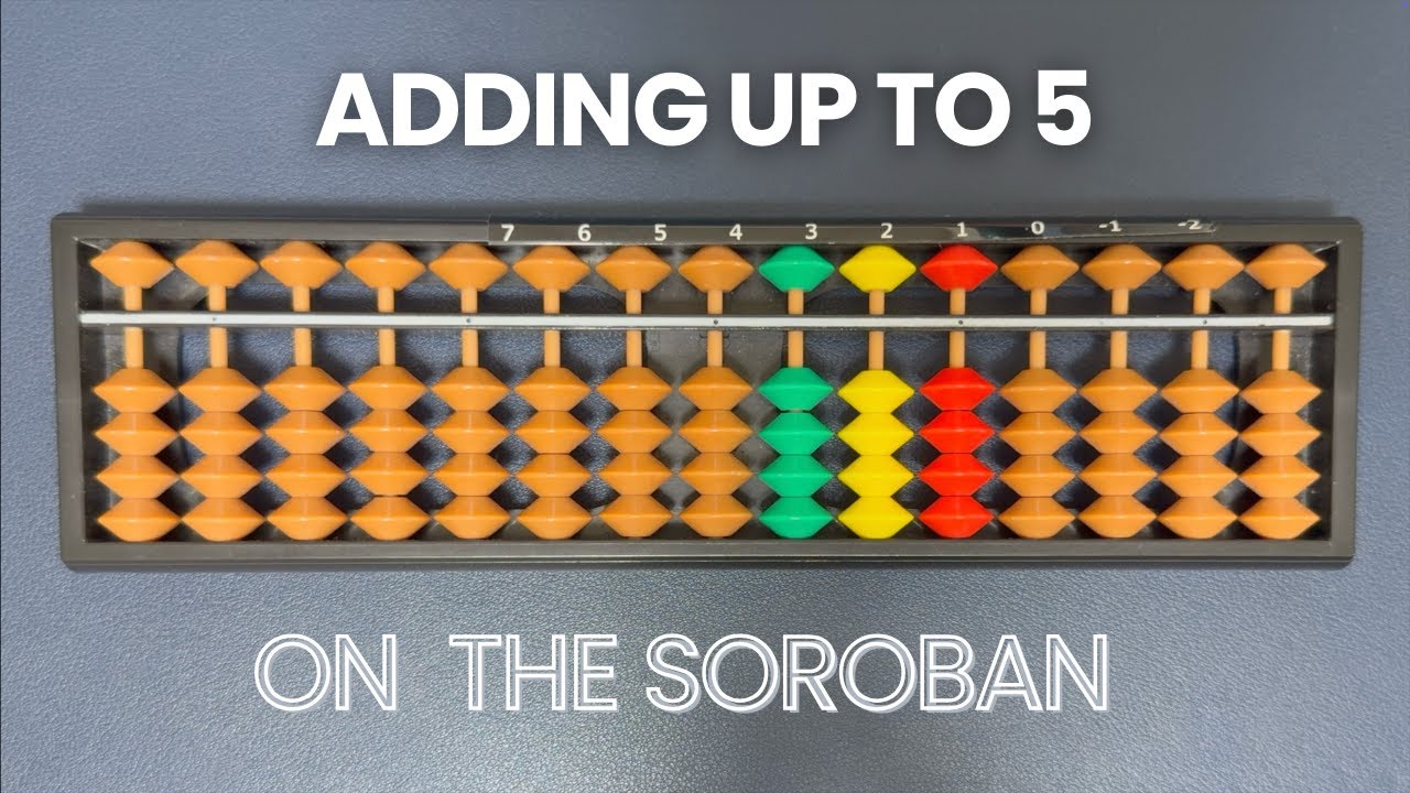 How to Add Numbers That Sum to 5 on the Soroban | Beginner Tutorial
