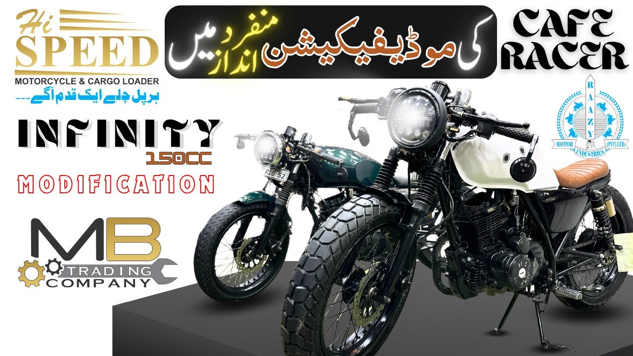 Best new modification of cafe racer in Pakistan by MB Trading Company ...