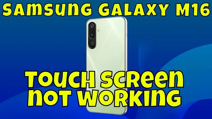 Samsung Touch screen not working || Touch problem Samsung Galaxy M16