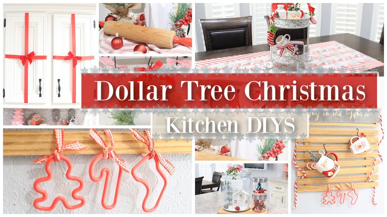 INCREDIBLE Dollar Tree Christmas Kitchen DIYS Christmas Kitchen