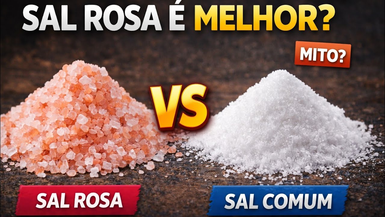 Qual sal é melhor? Rosa, refinado ou light | Nutricionista explica