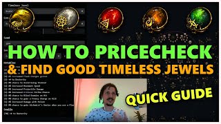 [PoE] How to use Timeless Calculator to find and check Timeless Jewels - Stream Highlights #717