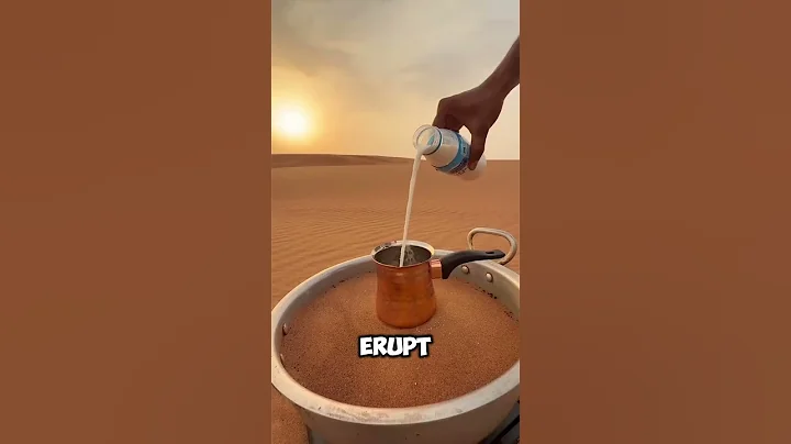 He made coffee out of sand!? 🤯 #shorts
