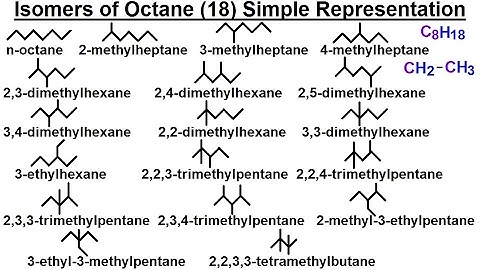 Organic Chemistry - Ch 1: Basic Concepts (14 of 97) Isomers of Octane (18) Simple Representation