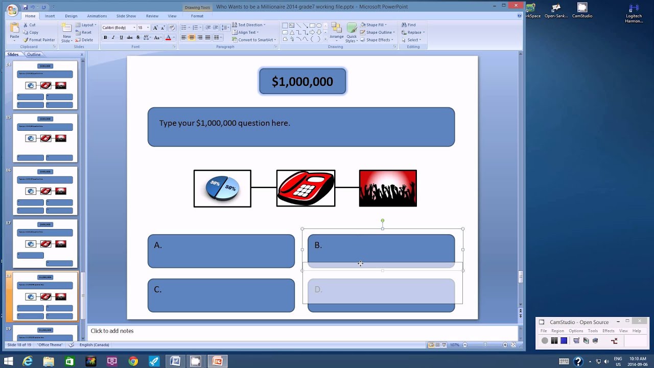 how to make a game show on powerpoint
