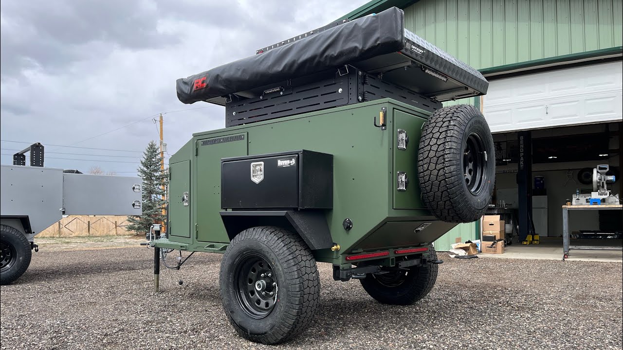 Overland Trailer Build - Storage, Cooler, Kitchen and Power