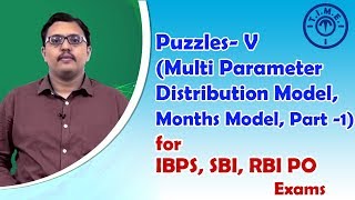 Puzzles  V Multi Parameter Distribution Model, Months Model, Part  1 for IBPS, SBI, RBI PO Exams
