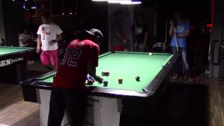 18 June 2015 Ronald \u0026 Gary vs  Andy \u0026 Marlon PCMCQ 9 Ball Doubles