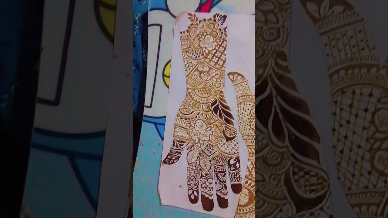 floral mehndi design 