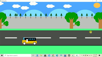 Moving Bus Open_GL / Computer Graphics Project With Source Code