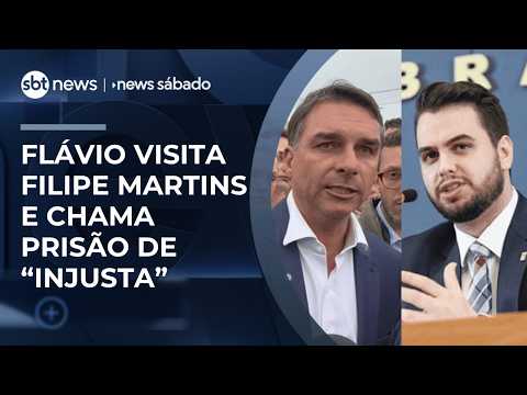 Flávio visits Filipe Martins and calls his imprisonment “unjust” | #SaturdayNews