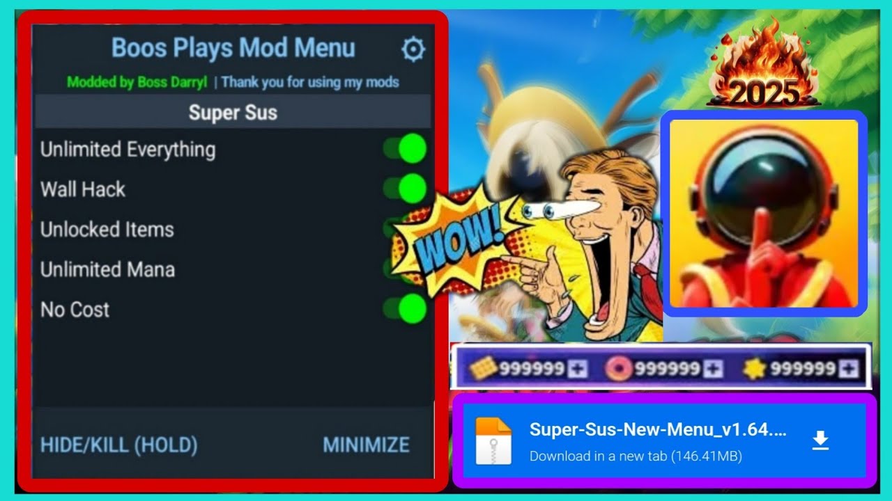 Super Sus MOD APK 2025 | Always Impostor + All Skins Unlocked (100% Working)