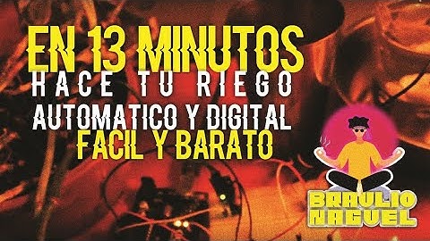 SENTITE UN CHINO! EN 13 Minutos HACETE TU PROPIO RIEGO AUTOMÁTICO DIGITAL! Facil, Rapido y Barato!!