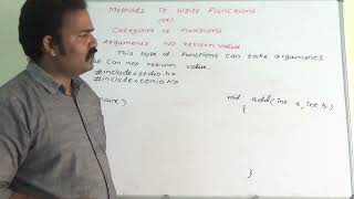 Functions in C | Categories of Functions Part 1 | Methods to write functions | C Language Tutorial