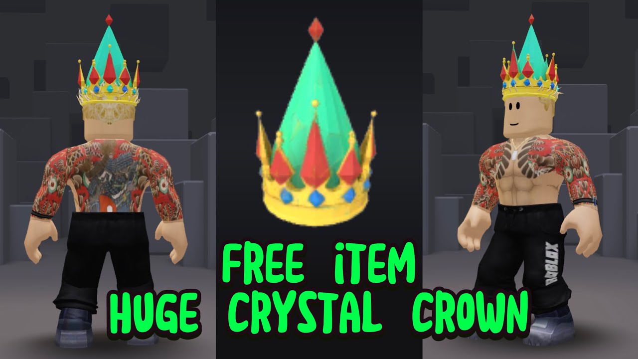 Cara Mendapatkan ITEM GRATIS LOW POLY HUGE CRYSTAL CROWN di ROBLOX 😍😍