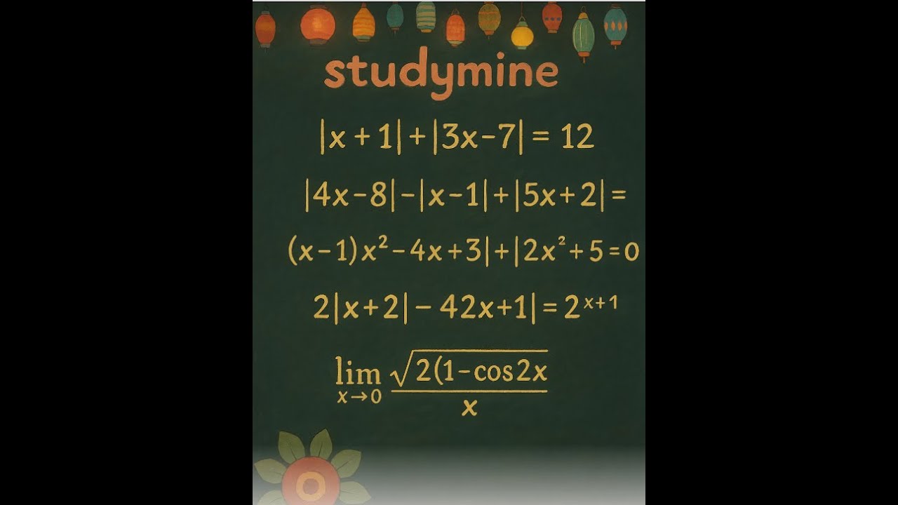 Functions | Modulus | Equations | Practice Questions | JEE | CLASS 11 ...