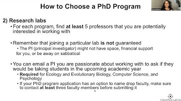 Overview of the STEM PhD Application Process (2023)