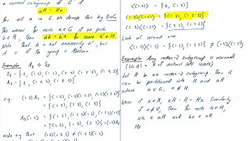 4.1 Normal subgroups