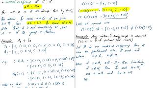 4.1 Normal subgroups
