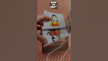 Paper Craft Doll Transformation to Creepy Doll by Squid Game #squidgame #papercraft #doll #creepy