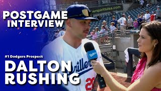 Dodgers #1 Prospect, Dalton Rushing, Talks Postgame About His 2 Home Run Day