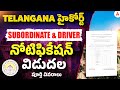 Telangana High Court Notification 2026 Out | TS High Court Subordinate & Driver Jobs | Full Details